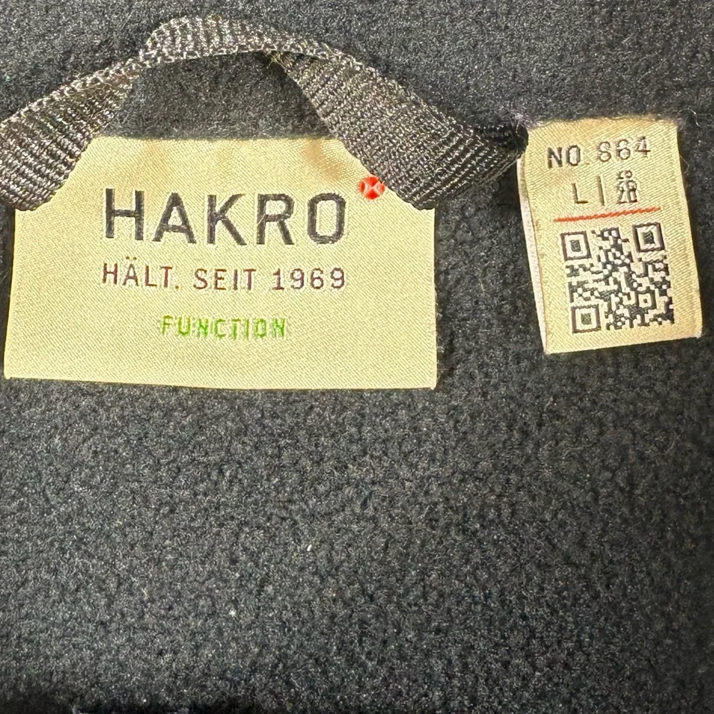 HAKRO Hybrid Gilet Contrast Navy Gray Outdoor Zip Front Vest - Picture 12 of 16